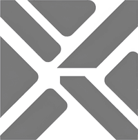 Минималистичный абстрактный логотип компании Майами Курск в серых тонах на белом фоне